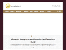Tablet Screenshot of circlechurch.org
